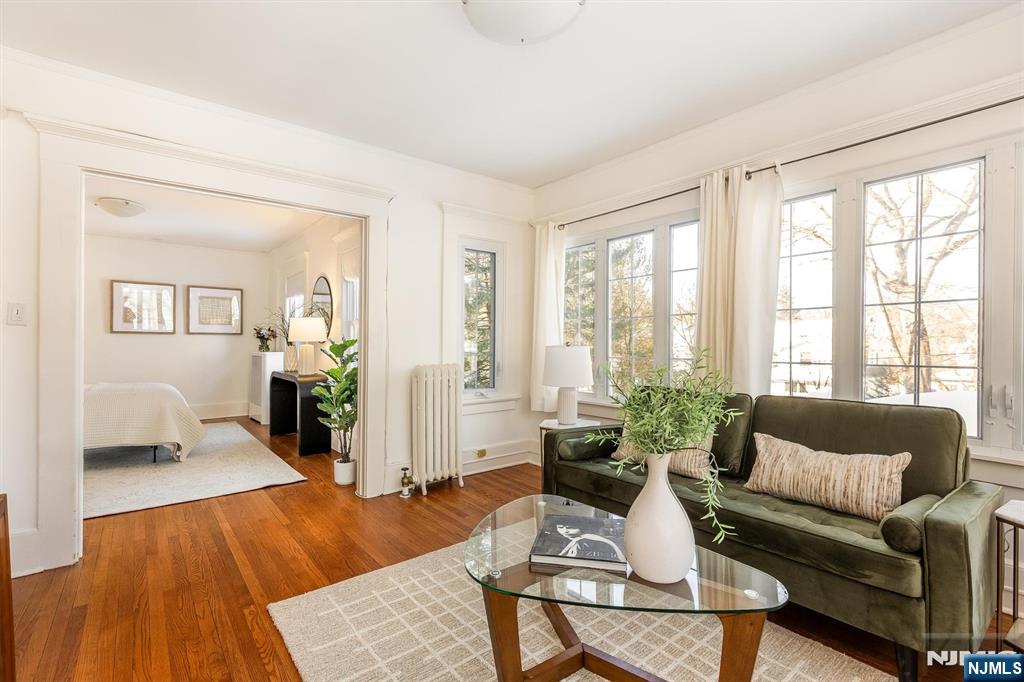 166 Montclair Avenue Montclair, NJ 07042 - Photo 21 of 38 a living room with furniture and a wooden floor