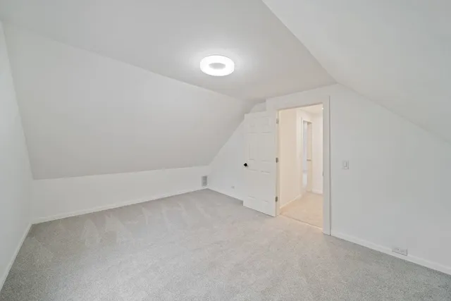 an empty room with an entryway