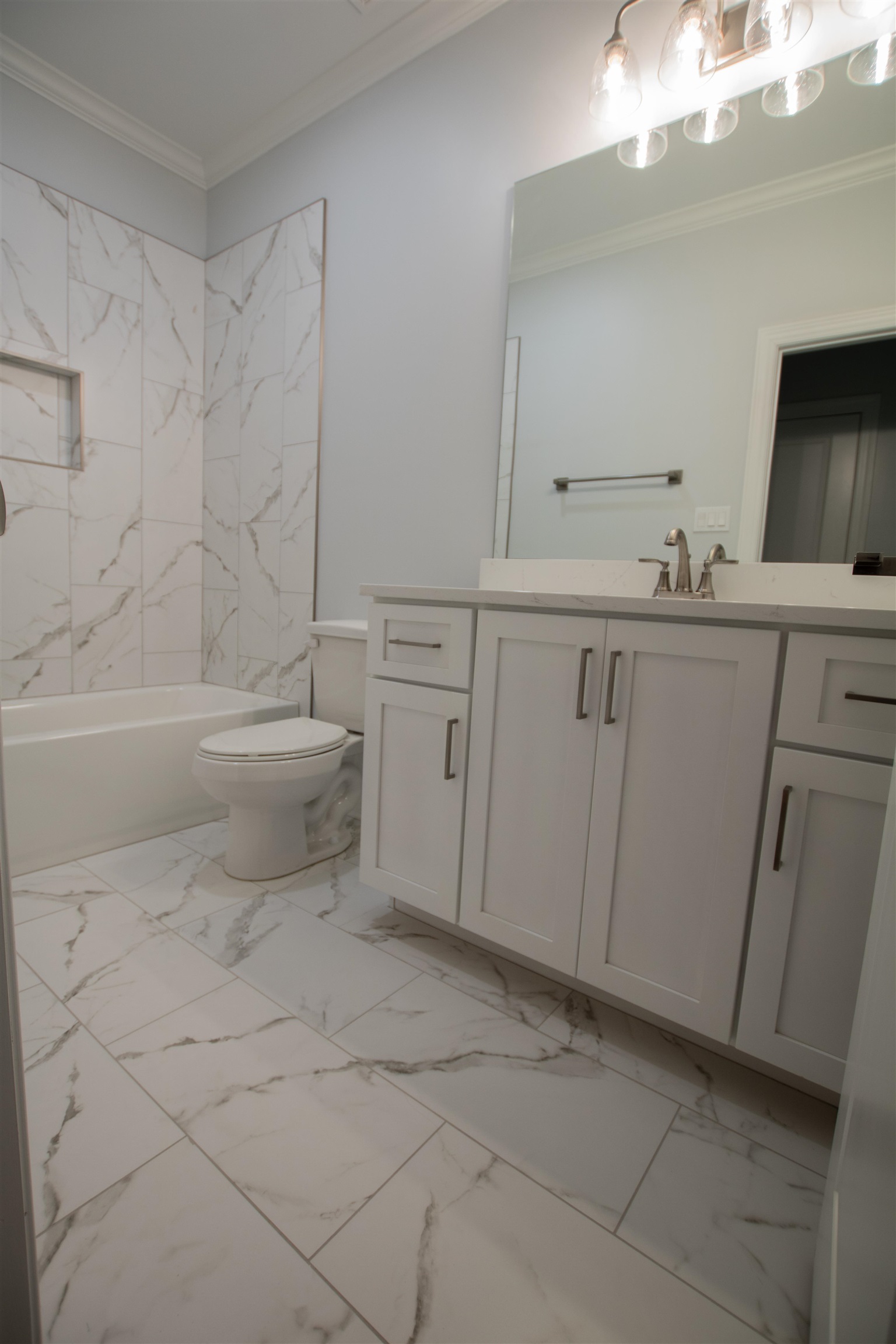 2611 Moore Road Germantown, TN 38138 - Photo 27 of 35 Full bathroom featuring tile patterned floors, toilet, and vanity