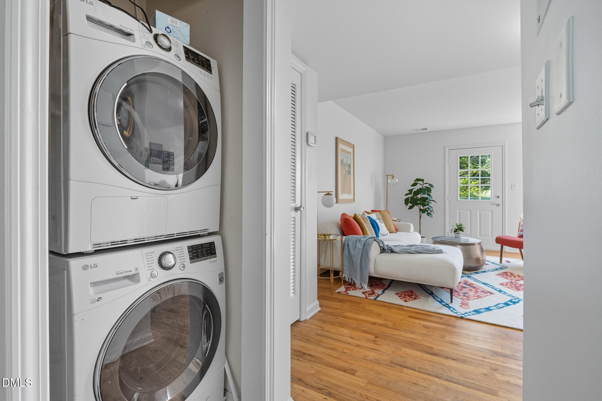 105 Fidelity Street, Unit B9 Carrboro, NC 27510 - Photo 33 of 50 a view of living room washer and dryer