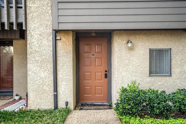 a view of front door of house
