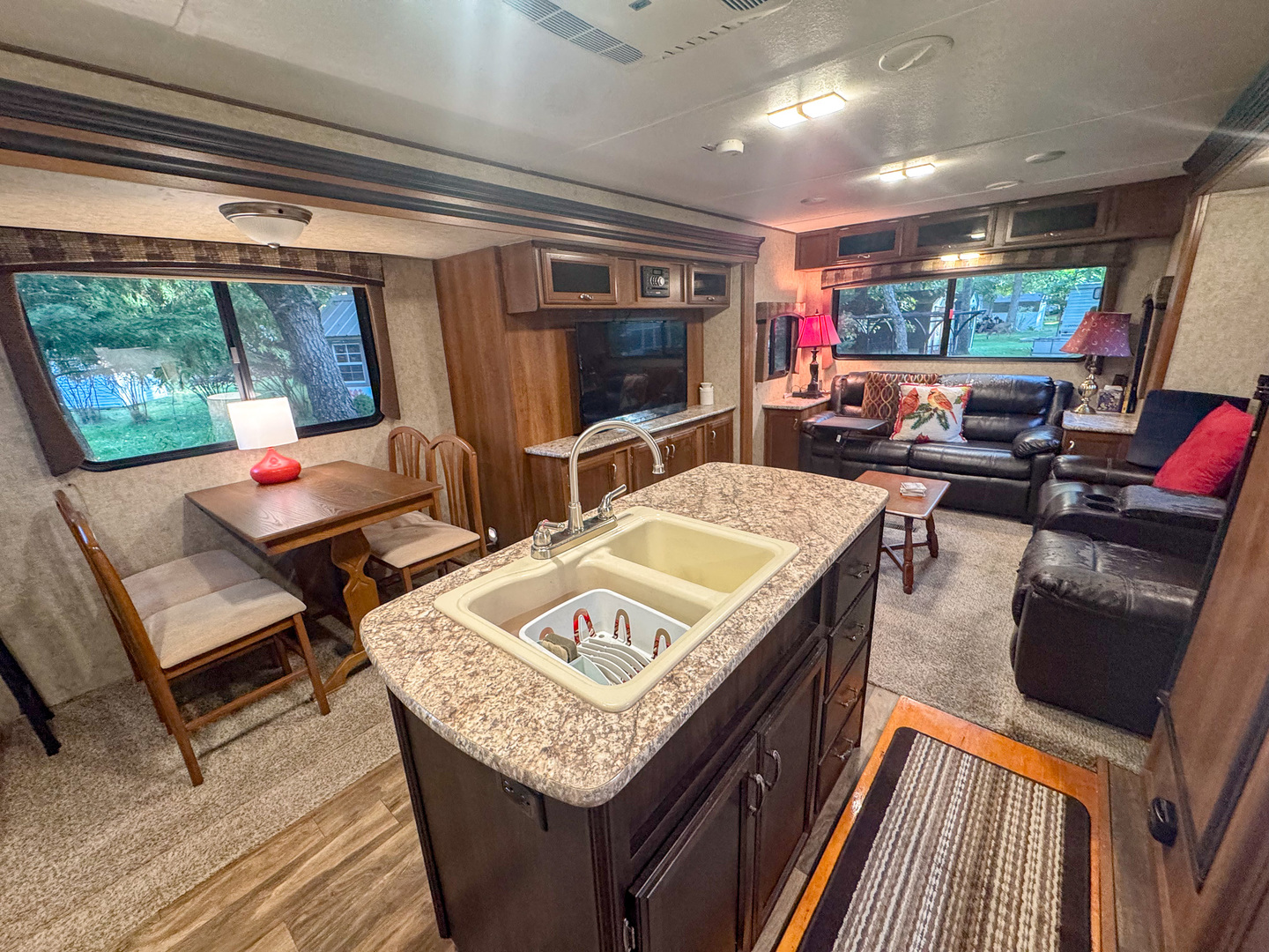 4-176 Woodhaven Sublette, IL 61367 - Photo 10 of 19 a living room with furniture and a flat screen tv