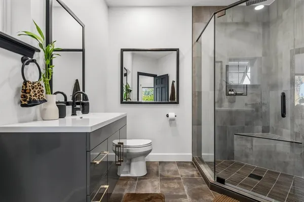 a view of outdoor space with swimming pool