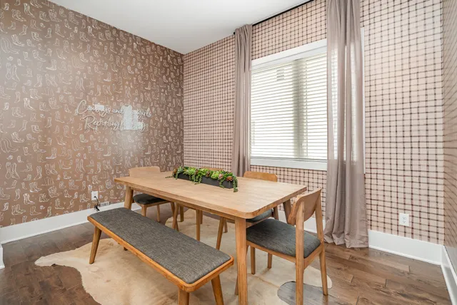 a room with furniture and wooden floor