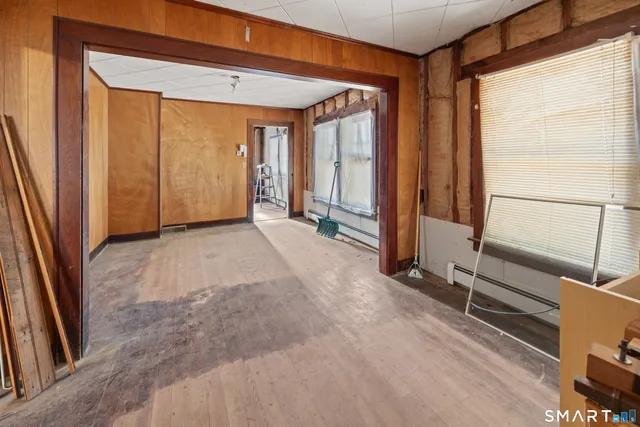 wooden floor in an empty room
