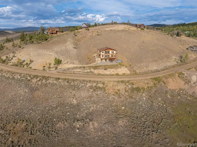 a view of a water with a mountain in the background