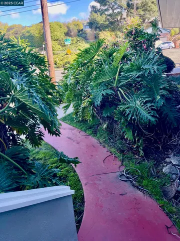 a view of a room with a rug