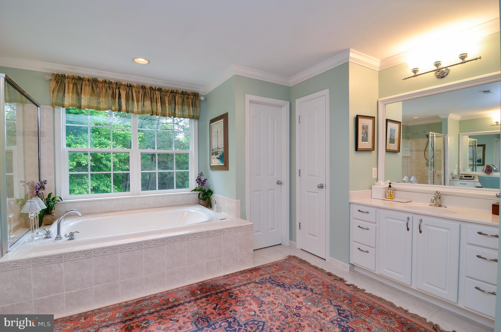 7824 Brink Road Gaithersburg, MD 20882 - Photo 20 of 30 Luxurious Master Bath w/ His/Her Vanities.
