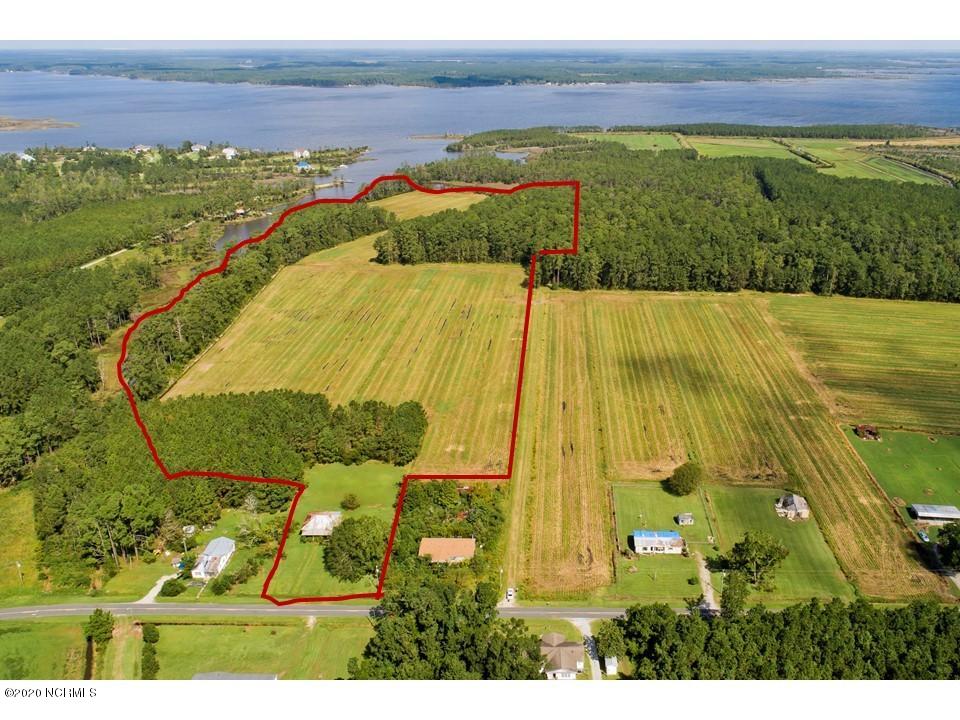 7011 Florence Road Merritt, NC 28556 - Photo 1 of 30 Front Aerial with Bay River in Back