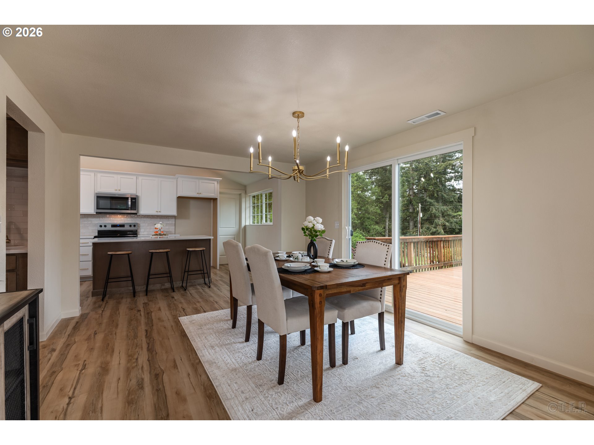 29234 Thistle Hill Road Rainier, OR 97048 - Photo 6 of 33 a dining room with furniture and wooden floor