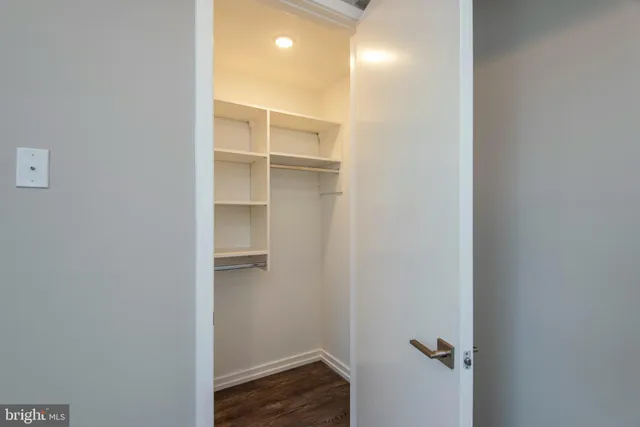 a view of closet area