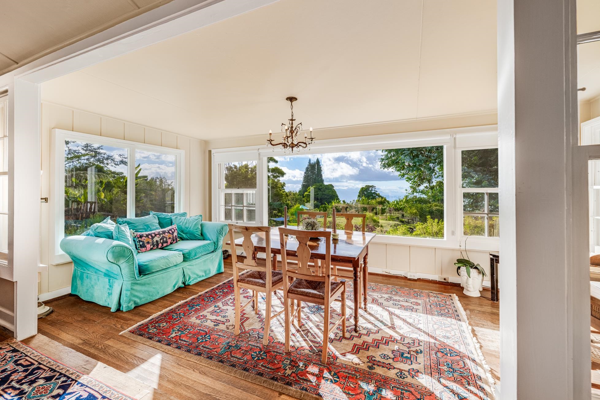505 Alae Road Kula, HI 96790 - Photo 14 of 36 a living room with furniture and a large window