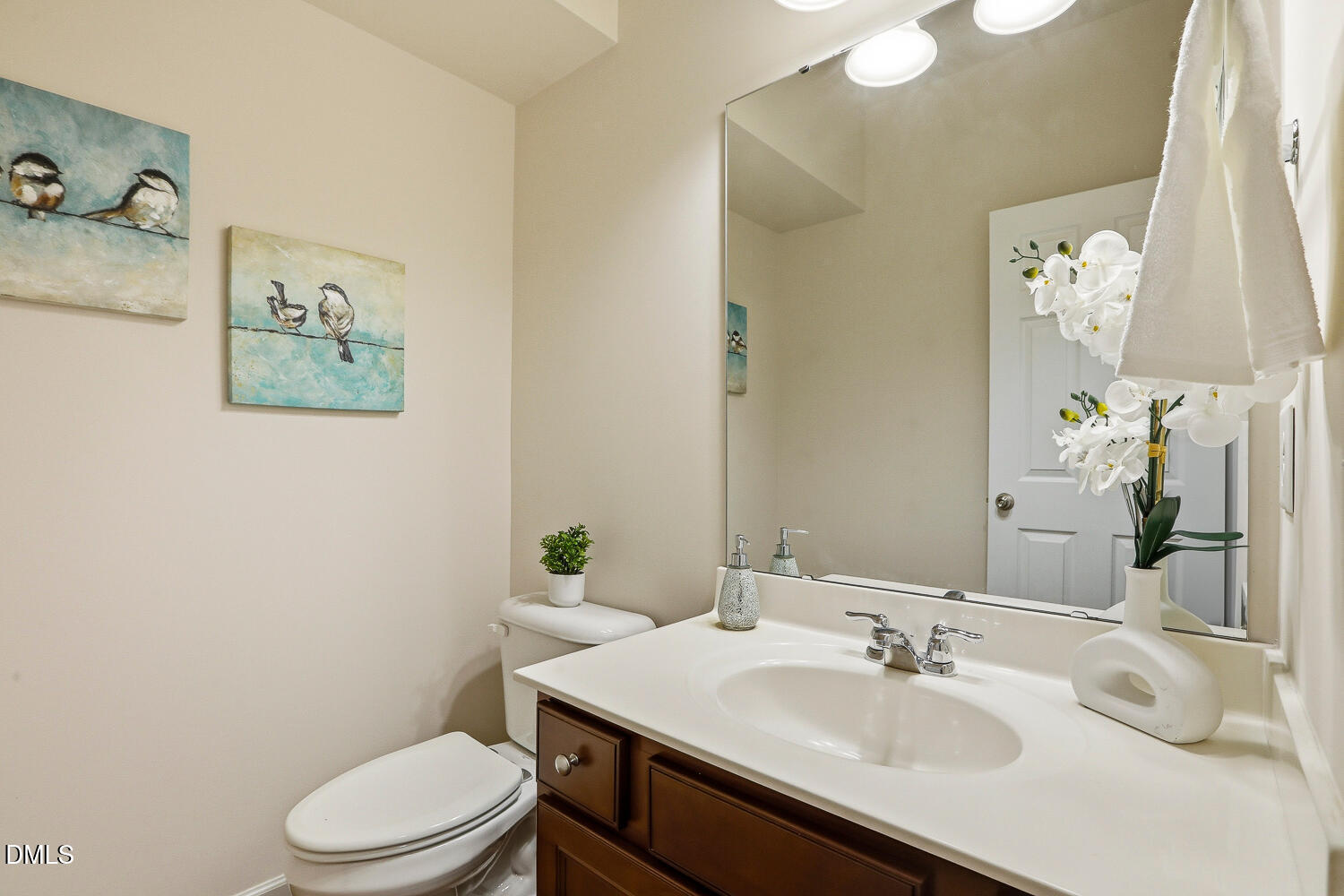 2510 Silverpalm Street Raleigh, NC 27612 - Photo 28 of 65 a bathroom with a sink vanity mirror and toilet
