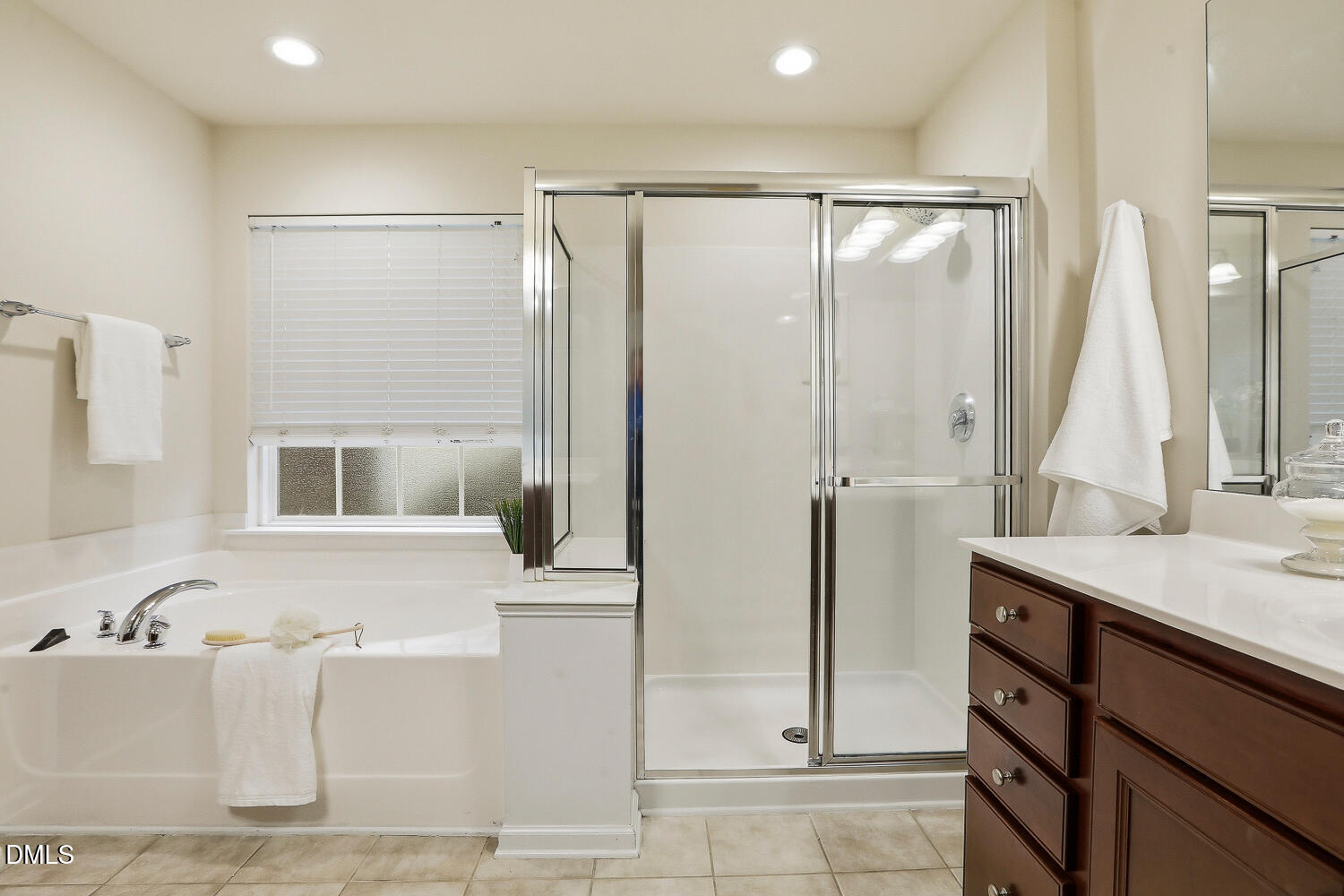 2510 Silverpalm Street Raleigh, NC 27612 - Photo 37 of 65 a bathroom with a tub sink and mirror