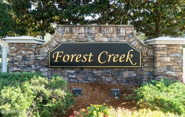 a view of a park with slide