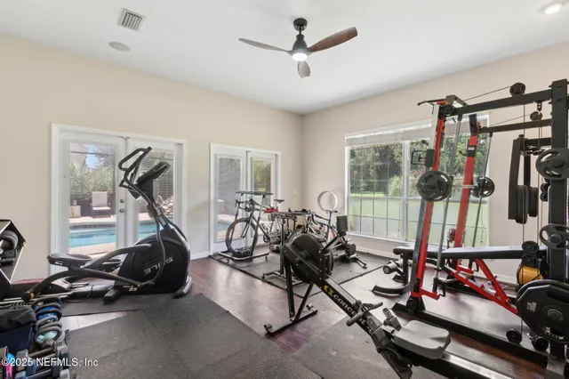 an aerial view of a city with lots of residential buildings