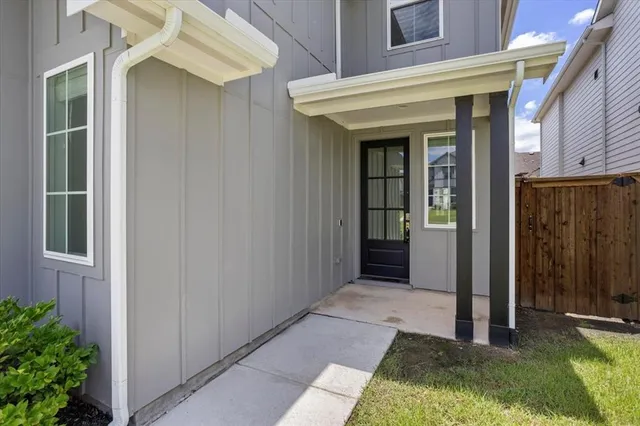 a view of a front door of house