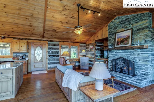 a bedroom with a bed and a walk in closet