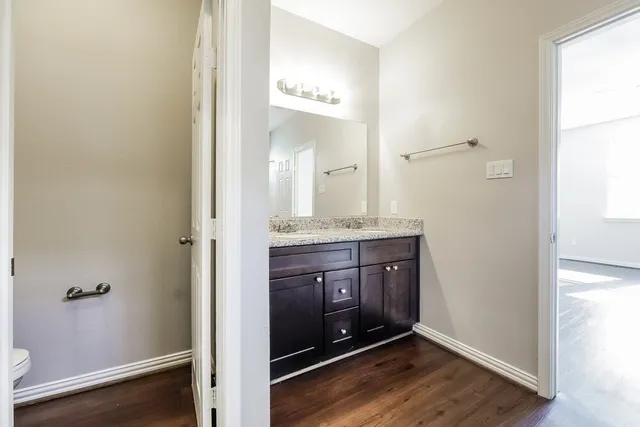 a view of small space with racks on the wall