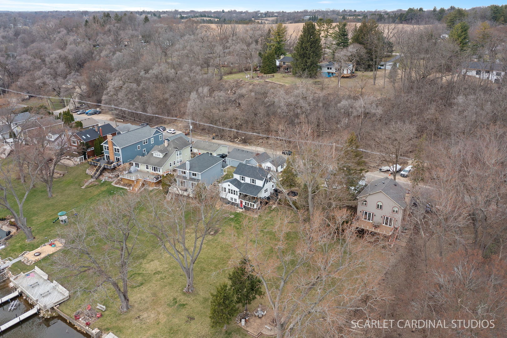 705 Spring Beach Way Cary, IL 60013 - Photo 26 of 32 a aerial view of a house with a yard