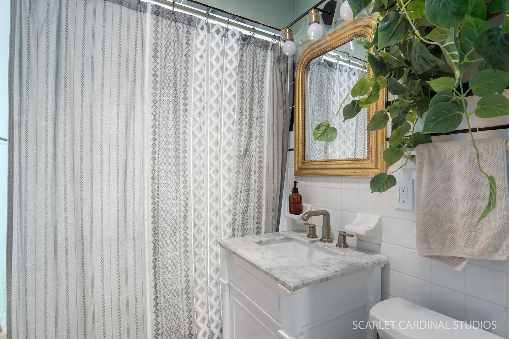 705 Spring Beach Way Cary, IL 60013 - Photo 10 of 32 a bathroom with a granite countertop sink and a mirror