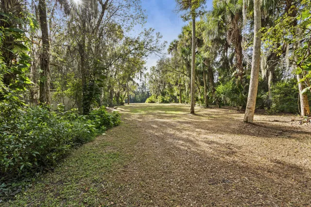 a view of a lake with a mountain in the background