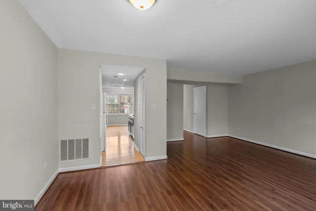 a view of an empty room