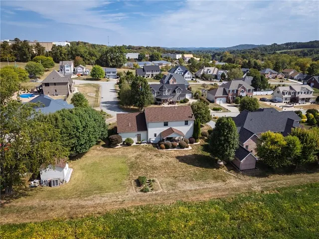an aerial view of multiple house