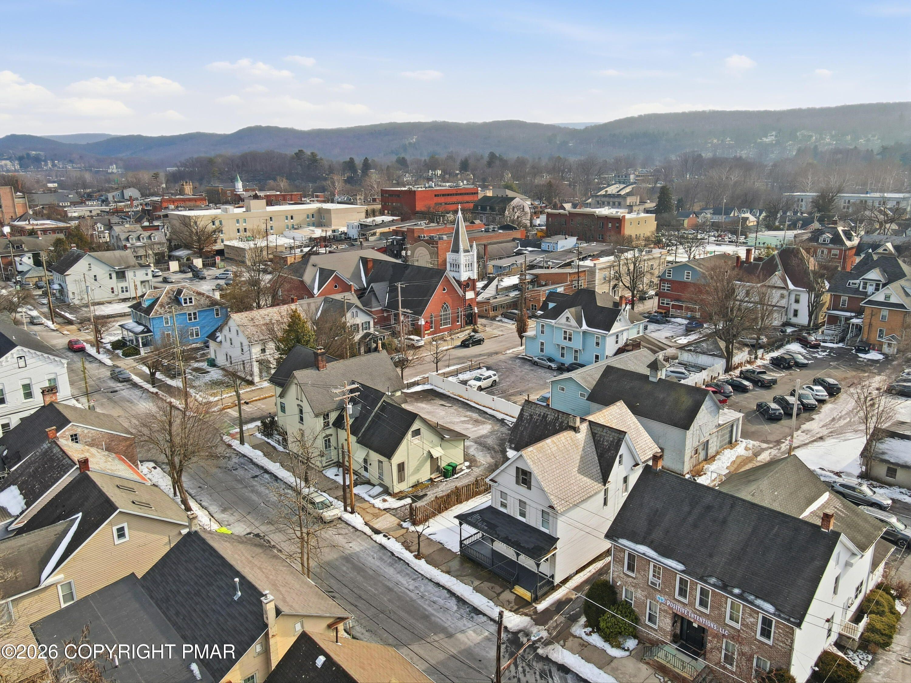 809 Monroe Street Stroudsburg, PA 18360 - Photo 47 of 55 an aerial view of residential building with parking