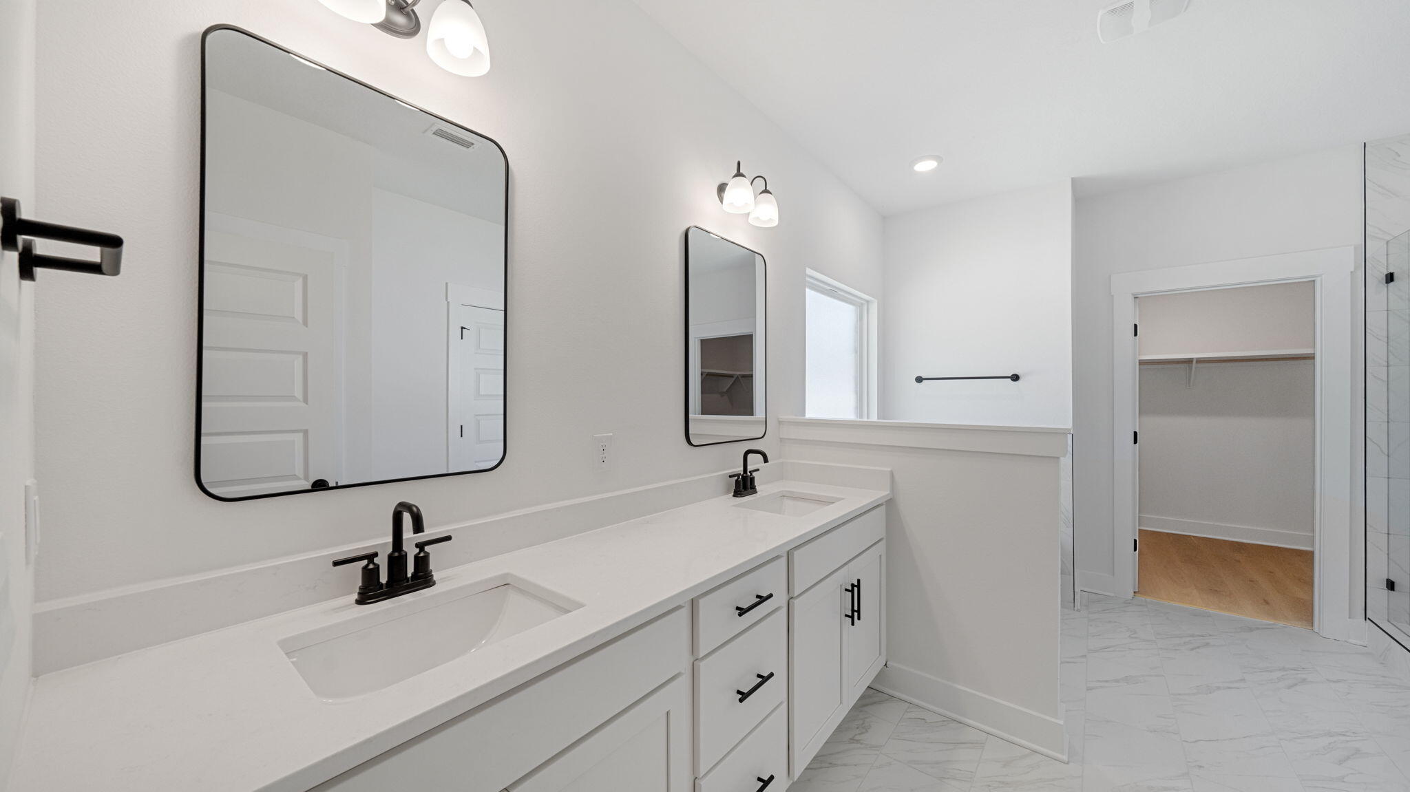 769 Old Ferry Road Santa Rosa Beach, FL 32459 - Photo 28 of 67 a bathroom with double vanity sink and a mirror