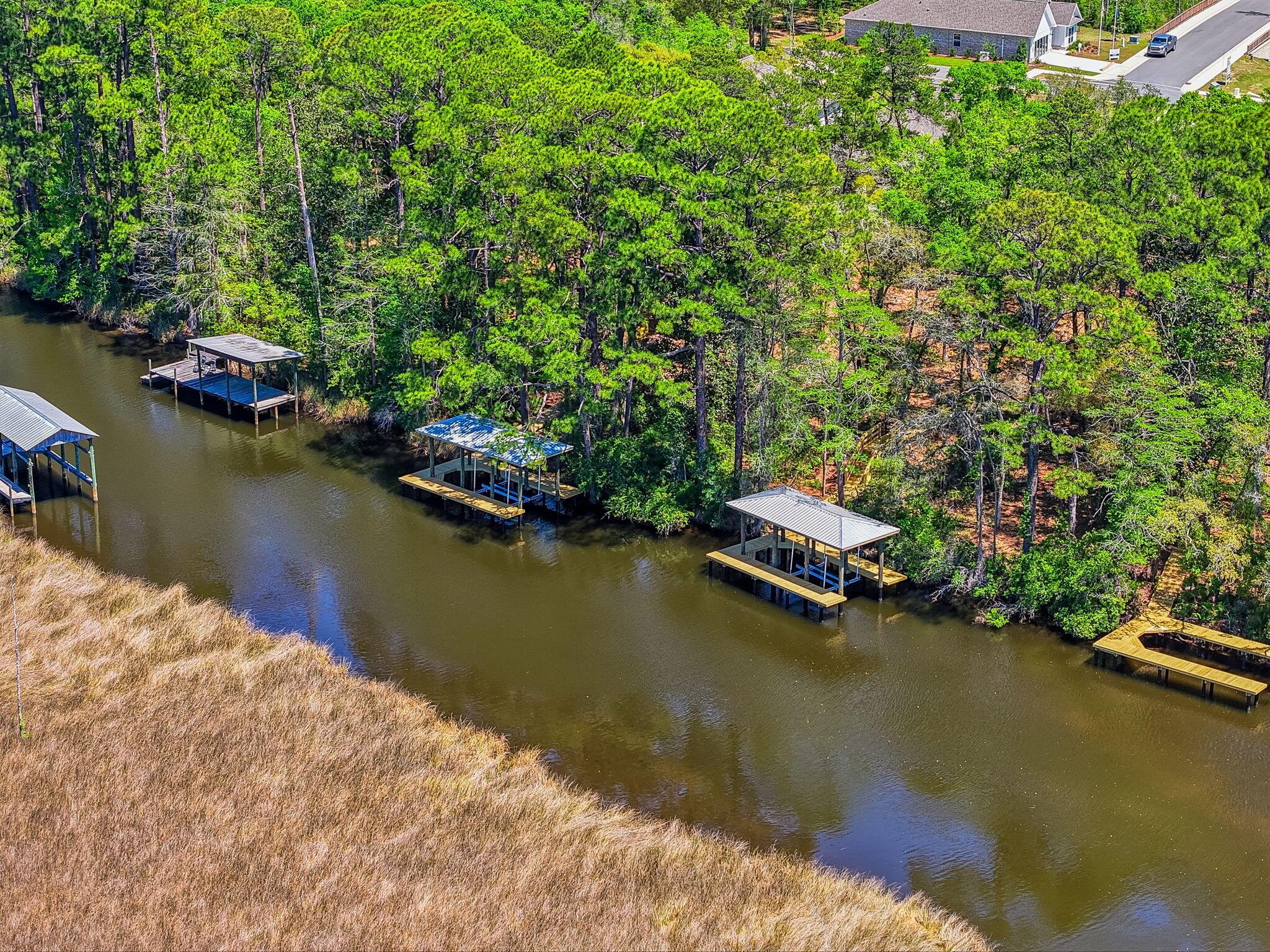 769 Old Ferry Road Santa Rosa Beach, FL 32459 - Photo 58 of 67 a view of a lake with houses