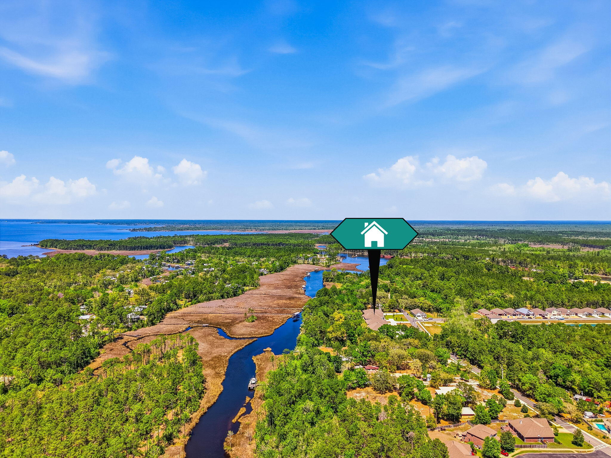 769 Old Ferry Road Santa Rosa Beach, FL 32459 - Photo 62 of 67 a view of a lake with a big yard