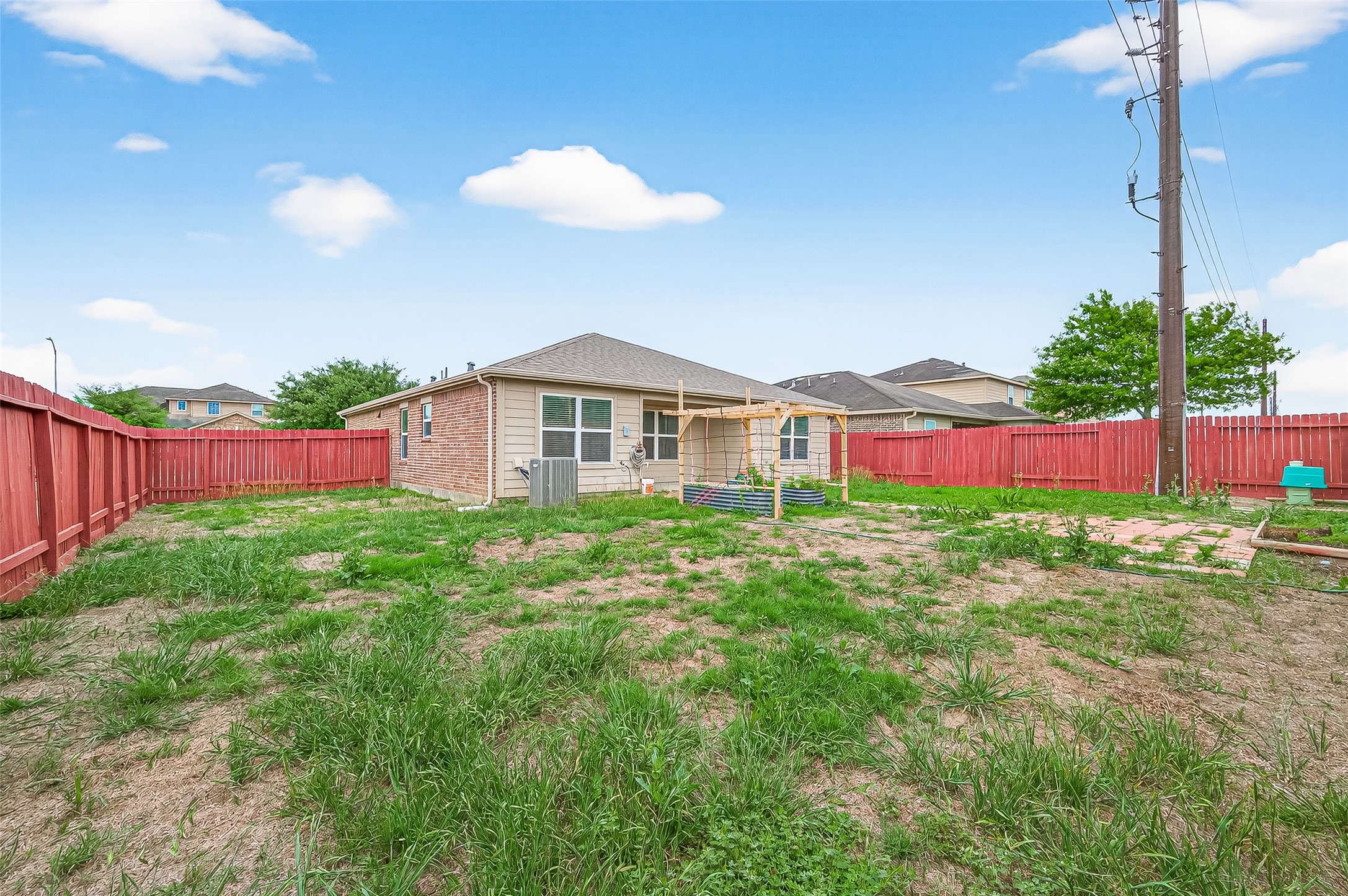 2314 Seabourne Trails Road Rosenberg, TX 77469 - Photo 34 of 38 Backyard corner lot, no back neighbors. Built gardening area.