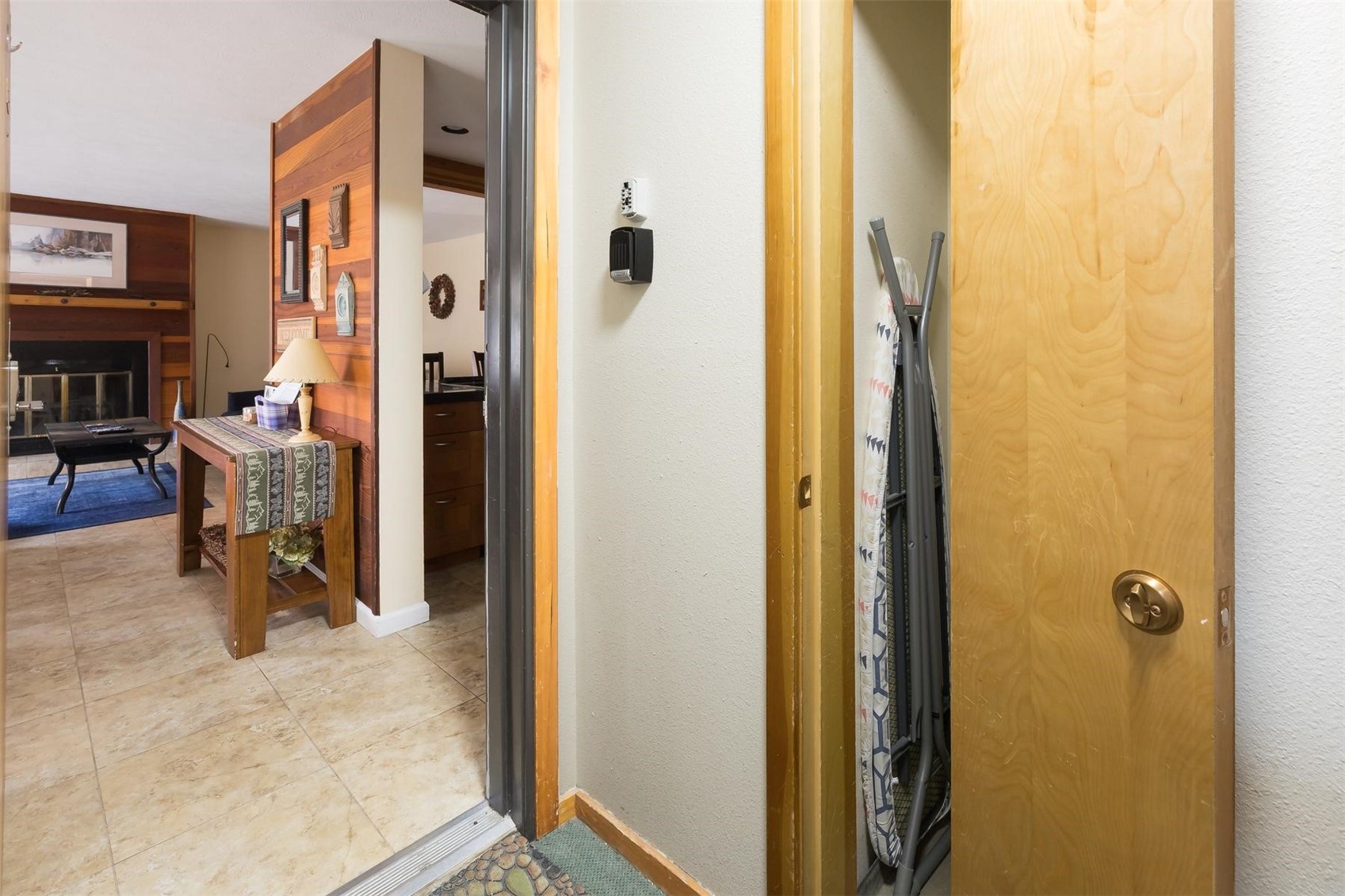 91100 Ryan Gulch Road, Unit 91105 Silverthorne, CO 80498 - Photo 24 of 49 a view of a hallway with furniture and entryway