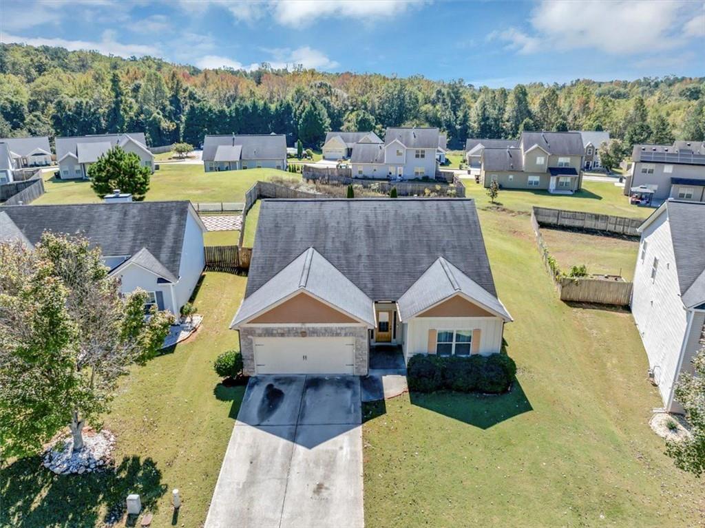 229 Summer Gate Lane Villa Rica, GA 30180 - Photo 26 of 28 an aerial view of a house with swimming pool garden and patio