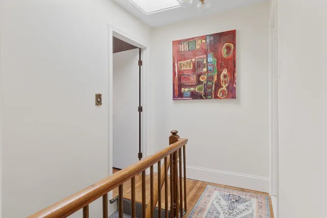 a view of a hallway with a elevator