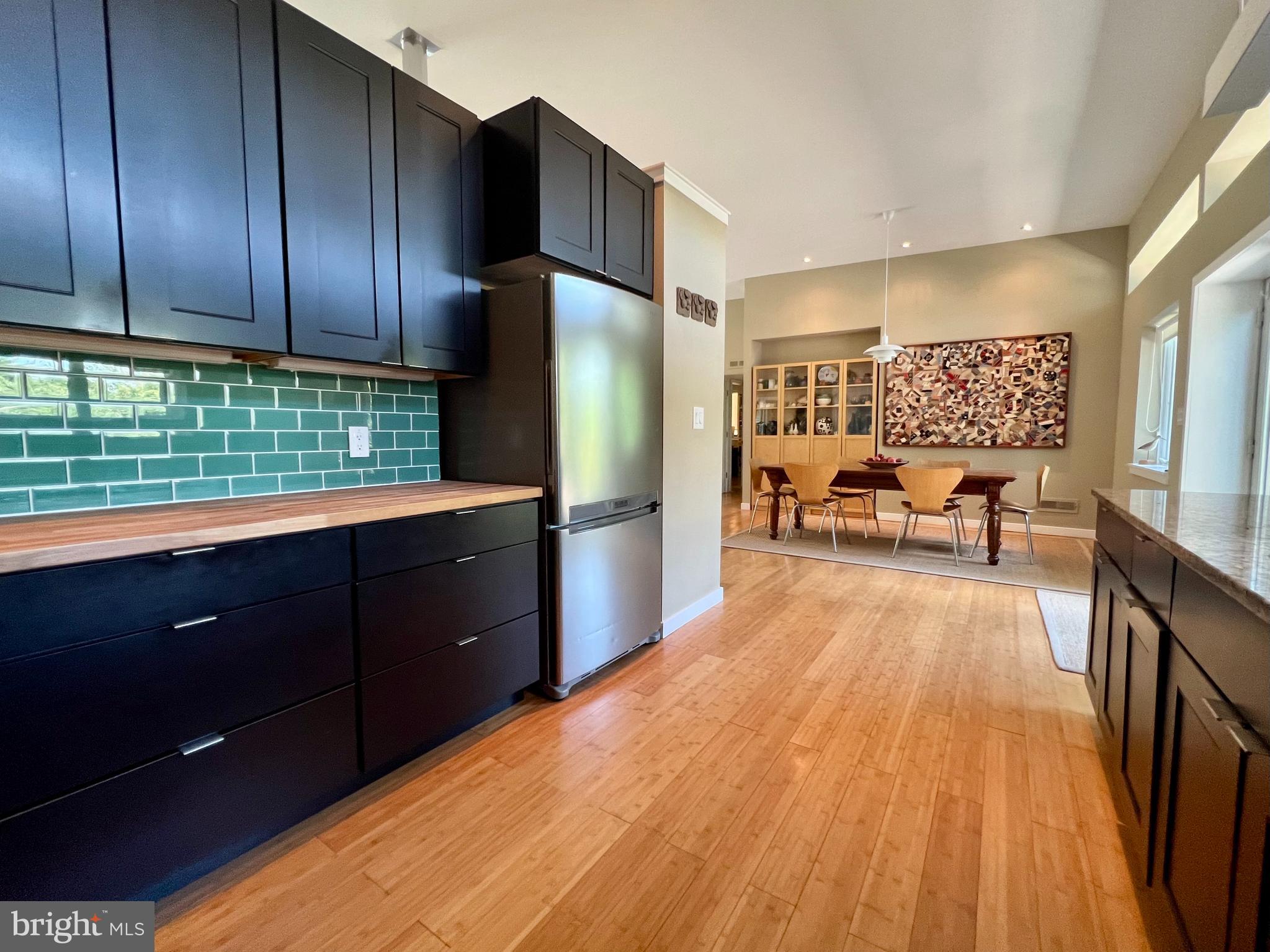 29 Rolling Road Wynnewood, PA 19096 - Photo 9 of 27 Butcher Block and subway tile Counter Area