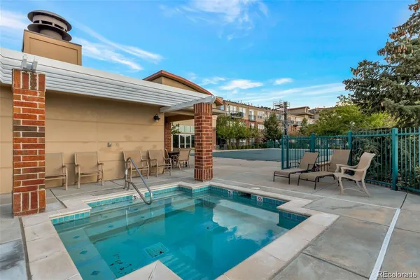 swimming pool view with a outdoor space