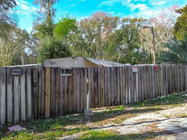 a backyard of a house