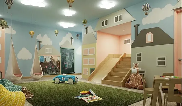 a bed room with a bed and a couch