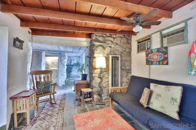 a outdoor space with sitting area