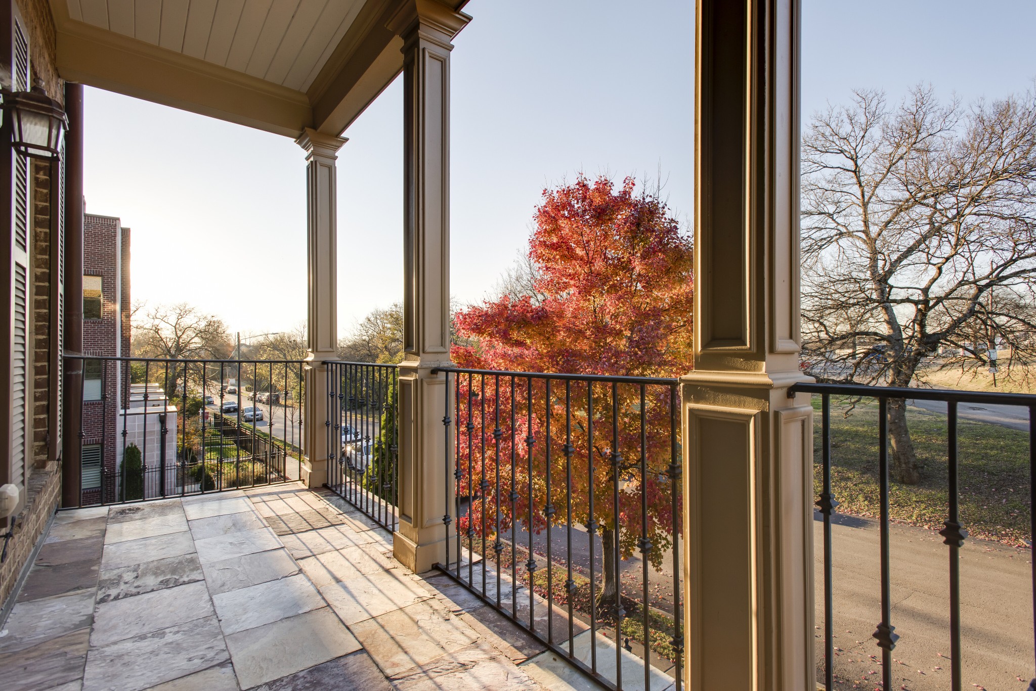 3127 Parthenon Avenue Nashville, TN 37203 - Photo 17 of 30 a view of a balcony with wooden floor