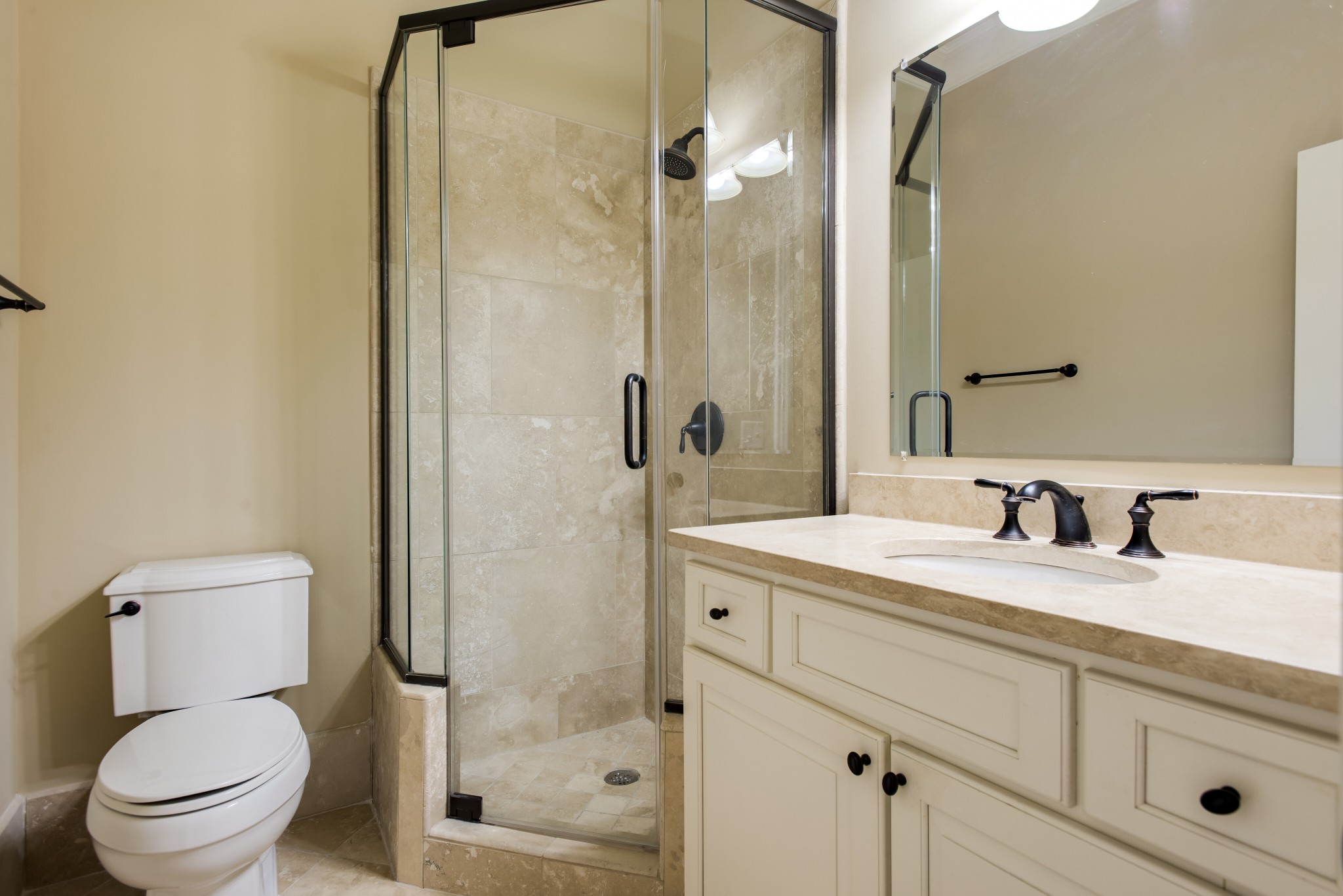 3127 Parthenon Avenue Nashville, TN 37203 - Photo 20 of 30 a bathroom with a granite countertop sink toilet and shower