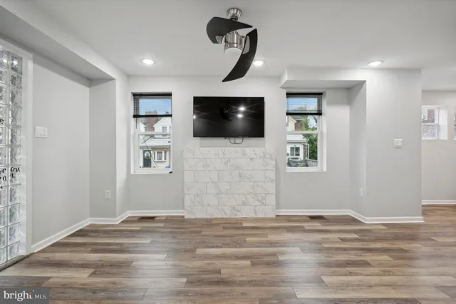 a view of a livingroom and a flat screen tv