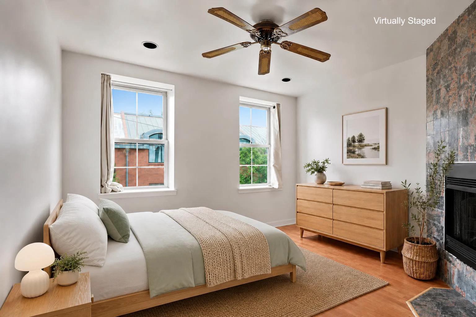 330 Monroe Street Philadelphia, PA 19147 - Photo 27 of 33 Primary bedroom, virtually staged.