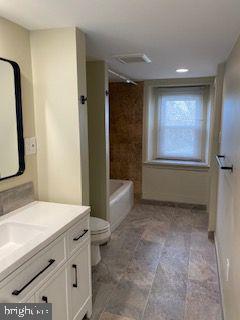278 A Newtown Road Warminster, PA 18974 - Photo 12 of 21 a bathroom with a sink a mirror and a bathtub
