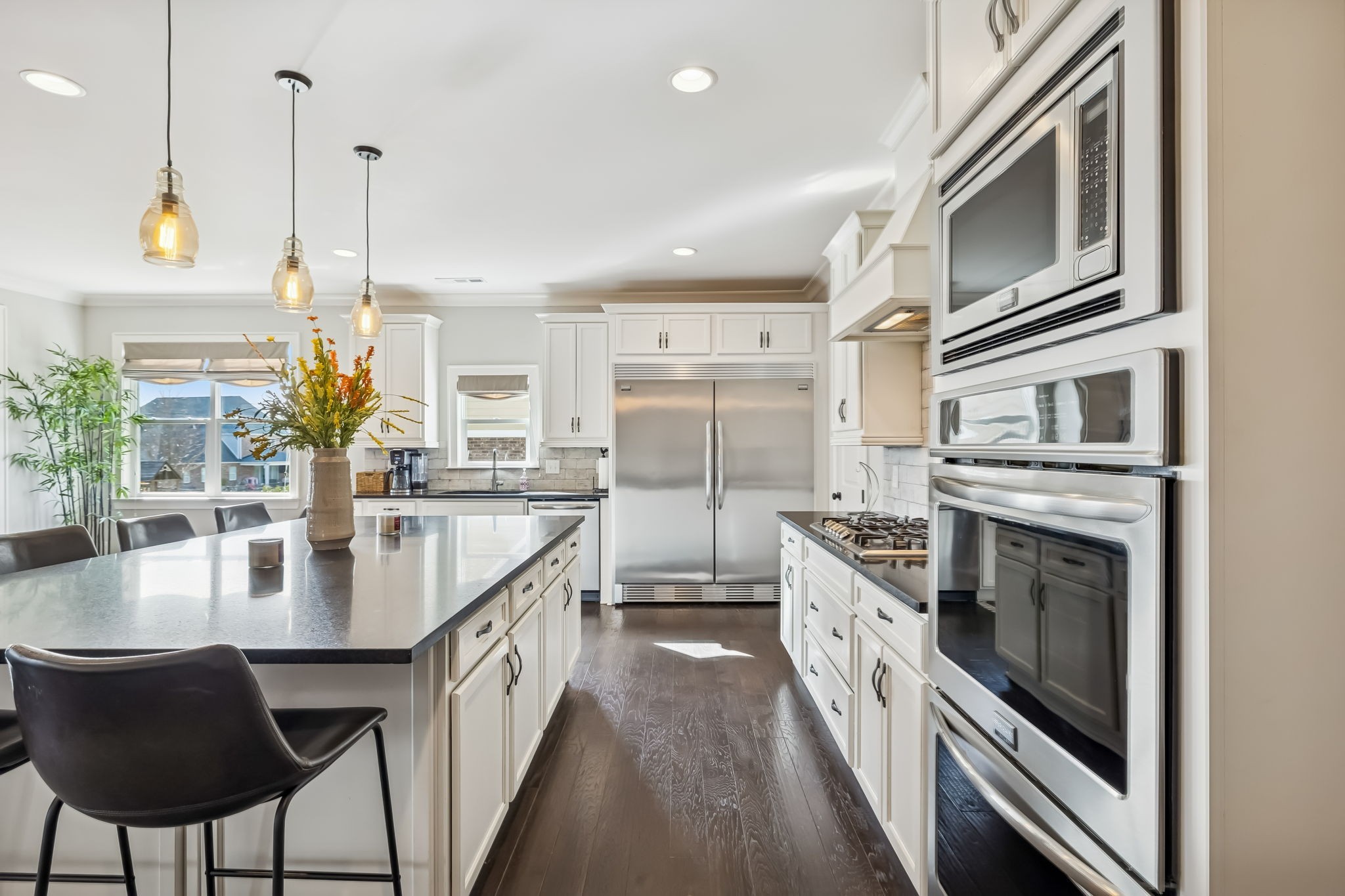 142 Vanner Road Mount Juliet, TN 37122 - Photo 15 of 52 a kitchen with stainless steel appliances granite countertop a stove a sink and a refrigerator