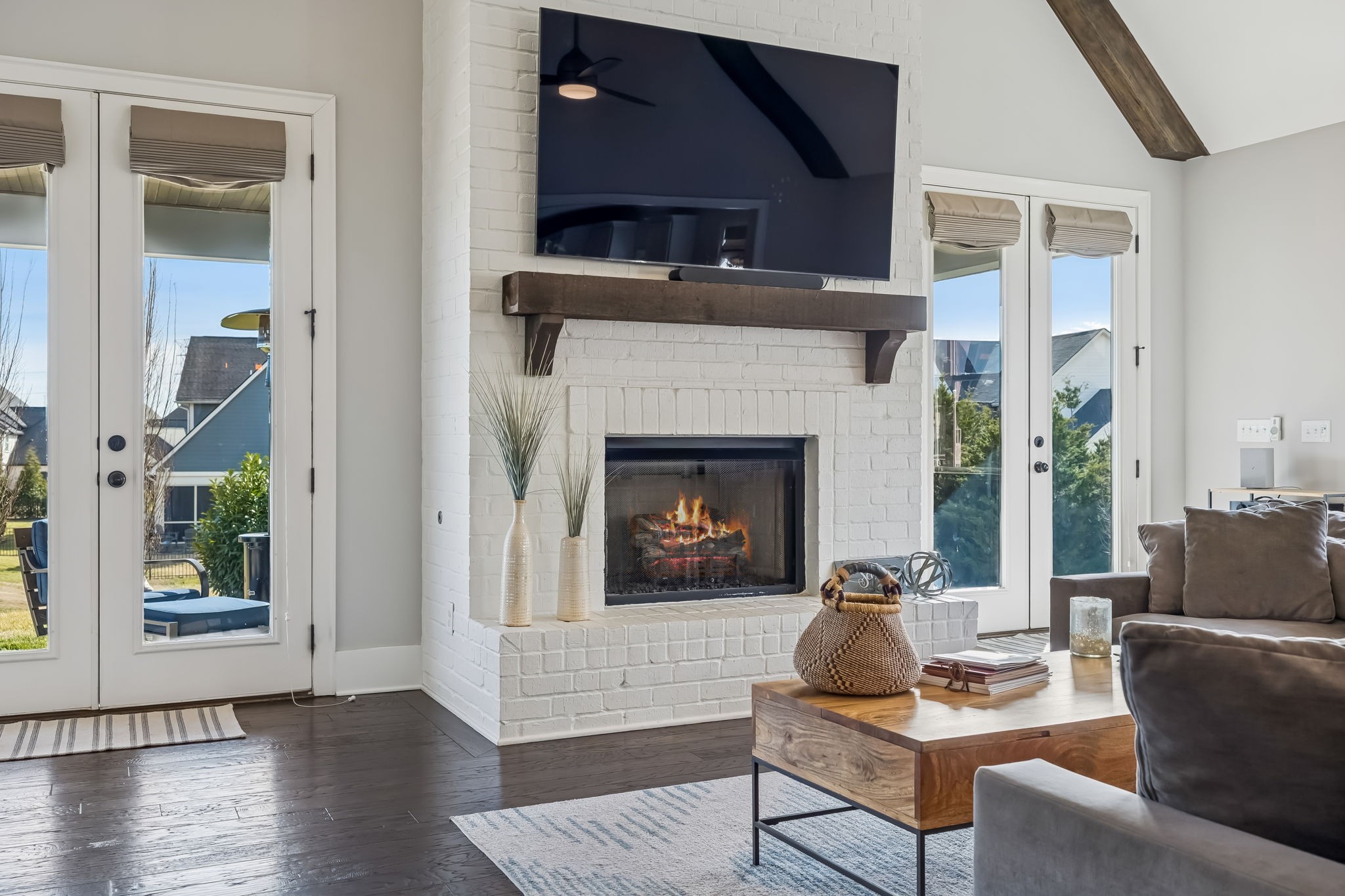 142 Vanner Road Mount Juliet, TN 37122 - Photo 24 of 52 a living room with furniture and a fireplace