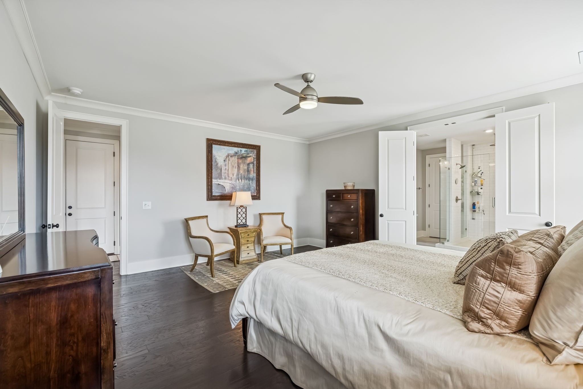 142 Vanner Road Mount Juliet, TN 37122 - Photo 29 of 52 a bedroom with a bed and wooden floor