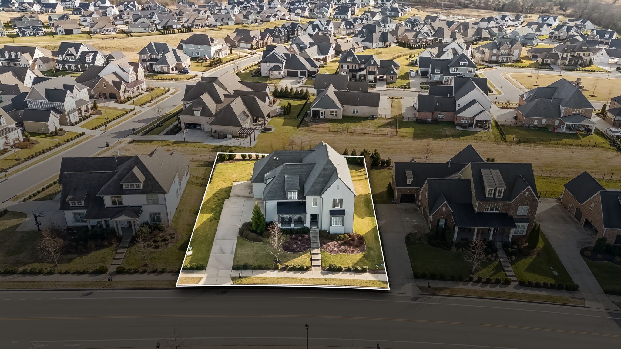 142 Vanner Road Mount Juliet, TN 37122 - Photo 48 of 52 an aerial view of residential houses with outdoor space